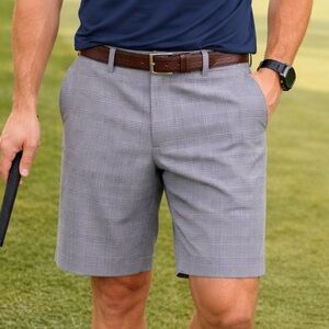 PING Men’s Golf Shorts – Navy Plaid - waist 36